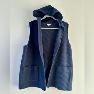 Talbots hooded quilted chore vest